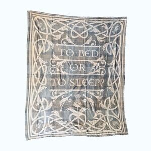 LitJoy Crate Outlander To Bed Or To Sleep Flannel Fleece Throw Blanket 50x60